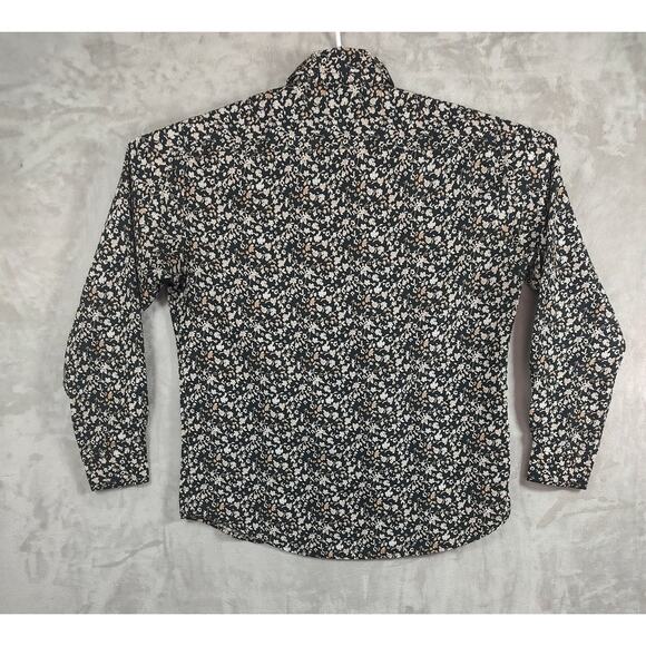 Daniel K. Men's Long Sleeve Tailored-Fit Ditsy Floral Print Button-Up Shirt Lrg - Picture 10 of 10